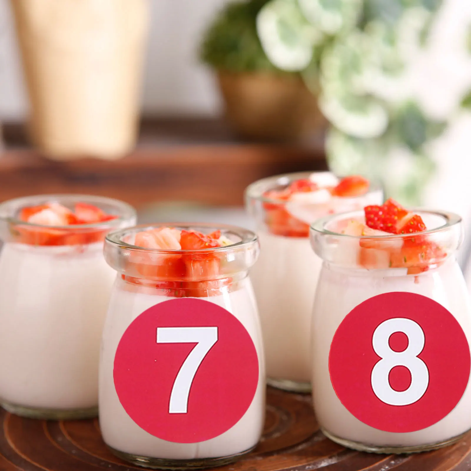 

BUTIFULSIC 1 Set Digital PVC Number Stickers Red Self Adhesive Size Labels for Apparel Office Retail Clothing