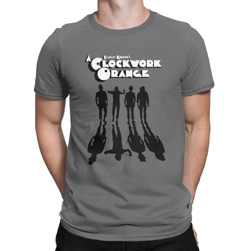 A Clockwork Orange Shadows Tshirts Men Walk Mechanics Kubrick Darkness Fun Cotton Tee Tops T Shirt Streetwear