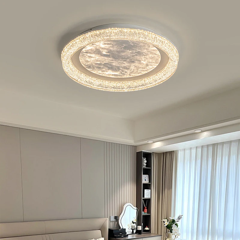 Creative Led Cloud Chandeliers Simple Light Luxury Crystal Ceiling Lights New Bedroom Study Balcony Home Interior Lighting Lamps