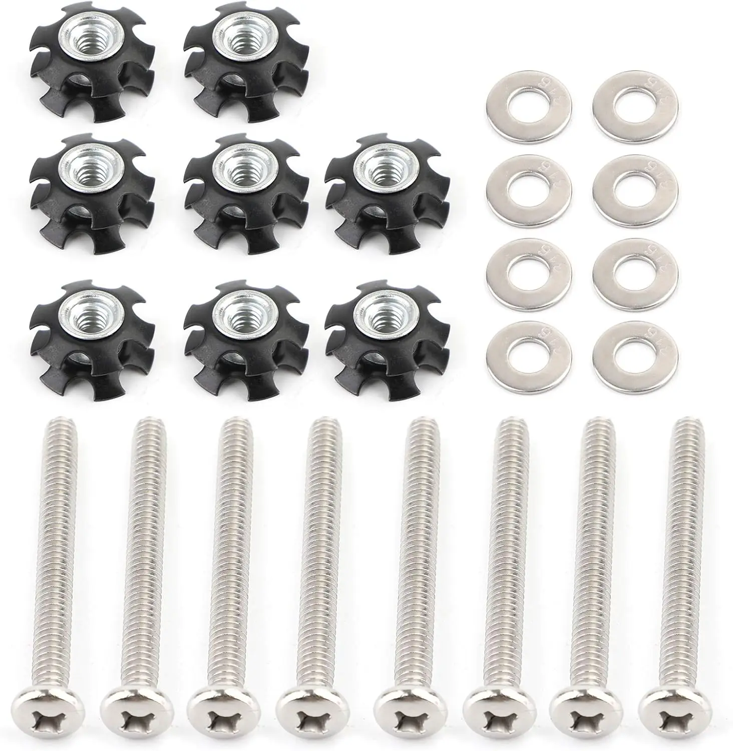 

Set of 8 RV LADDER REPAIR KIT nuts Stainless Bunk Motorhome Parts Camper Trailer Coach