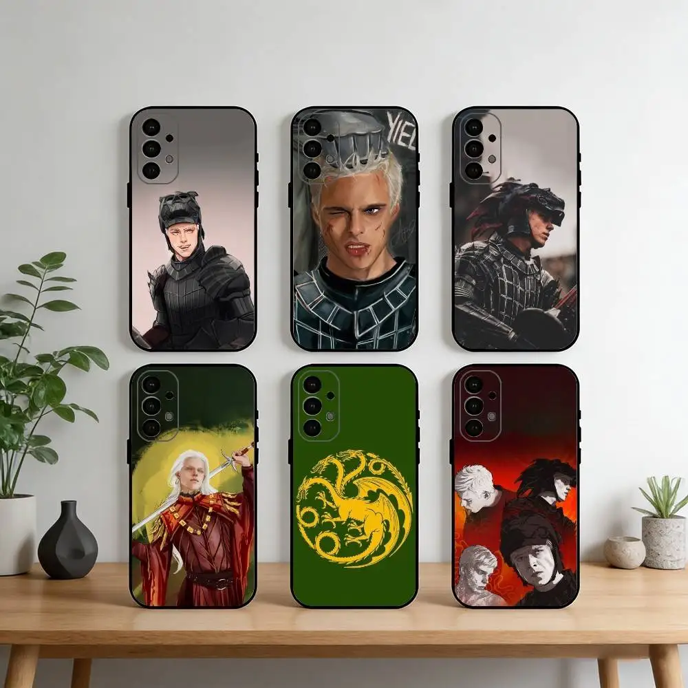 

A-Aerion T-Targaryen B-Brightflame Phone Case For Samsung S25,S24,S21,S22,S23,S30,Ultra,S20,Plus,Fe,Note,10,9,5G Black Cover