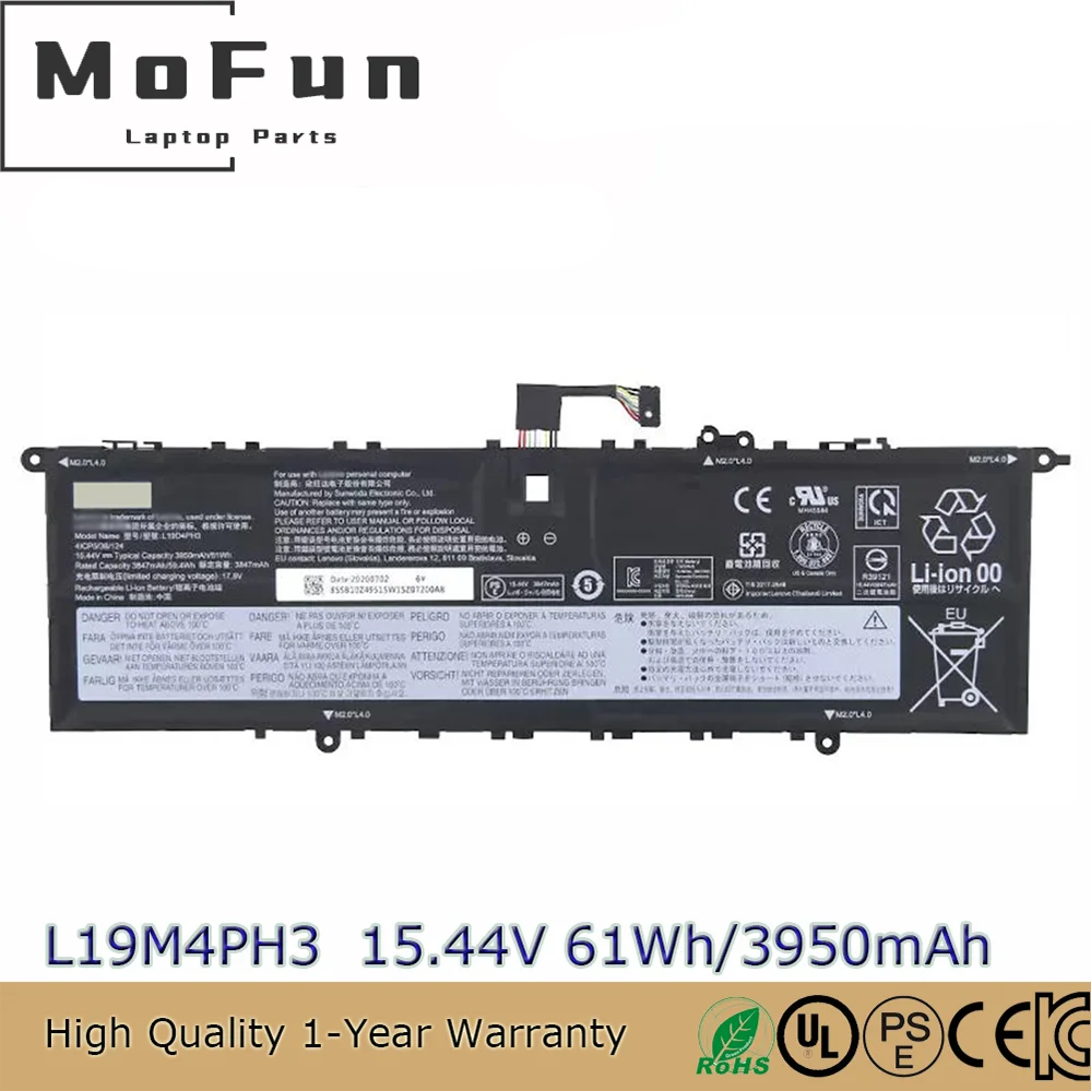 

Genuine New L19C4PH3 L19M4PH3 5B11N52060 Battery for LENOVO Yoga Slim 7 Pro 14