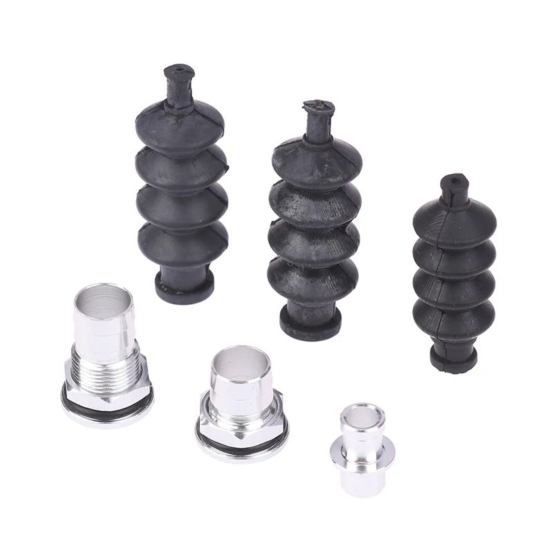 Accesorios de aluminio disponibles para barco RC y sellos de caja de Radio de fuelle de goma, ideales para sello de varilla de empuje Servo para piezas de timón