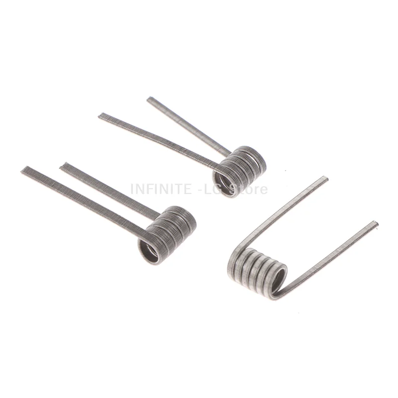10 قطعة XFKM رقيق MTL تنصهر كلابتون لفائف مسبقة الصنع A1 SS316 Ni80 الغريبة لخزان MTL RDA RTA RBA مقاومة عالية