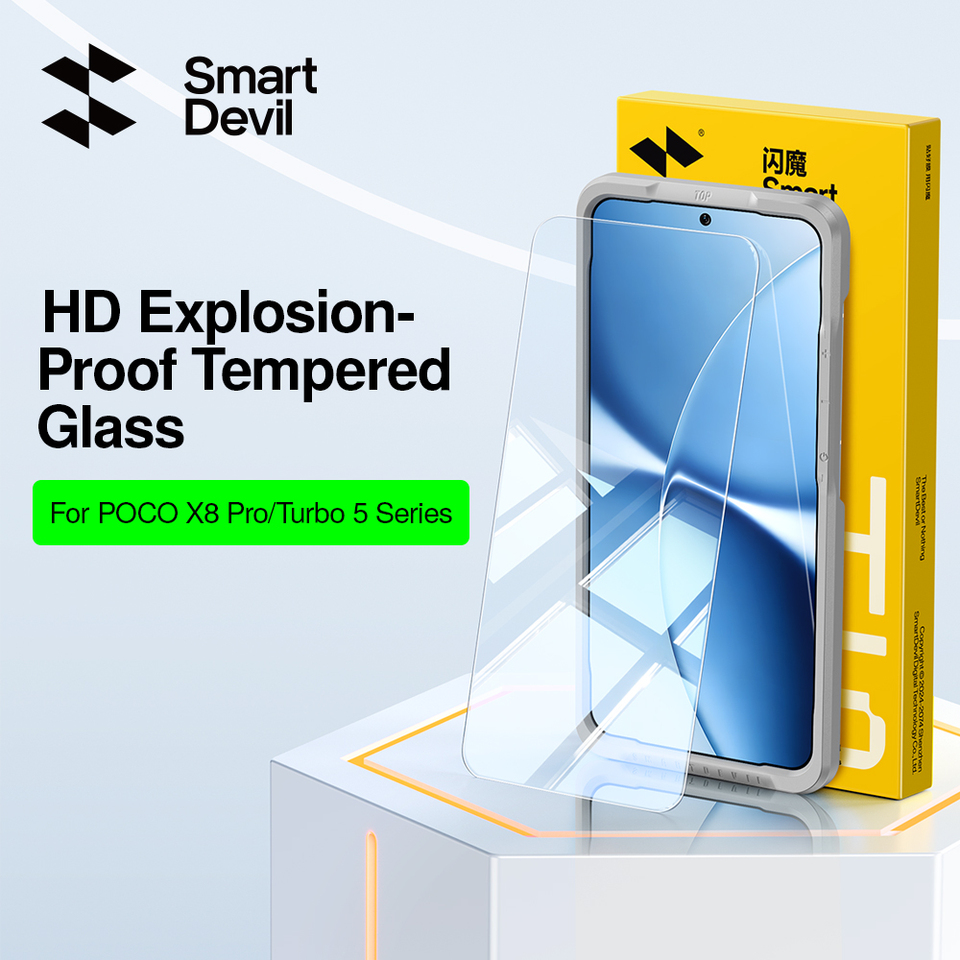  SmartDevil HD Screen Protector for POCO X8ProMax F8 Ultra Clear Tempered Glass Film for Poco X8Pro Anti-fingerprint Anti-scratch 