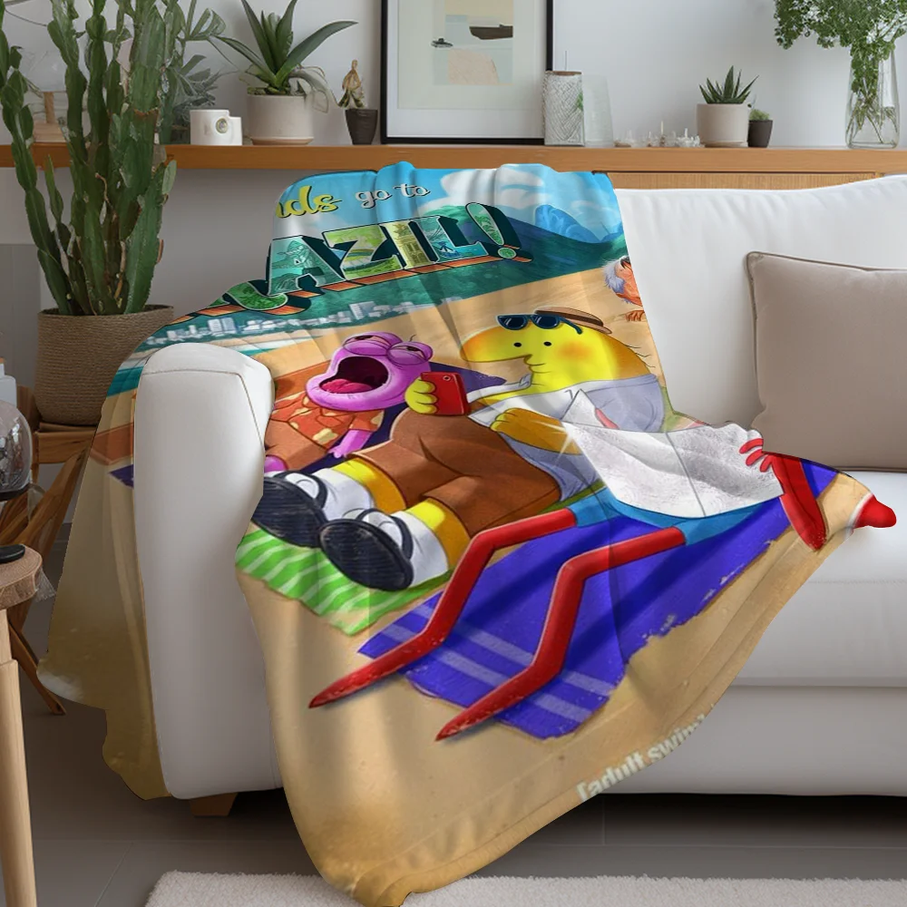 CARTOON S-Smiling Friends Blanket Design Lightweight  For Dorms Naps Living Room Office Sofa All-Season