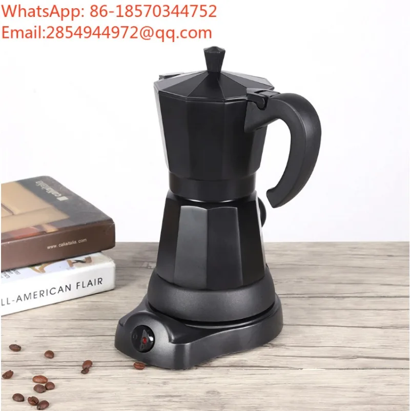 Aluminum Electric Mocha Pot Italian Coffee Machine Quick and Convenient