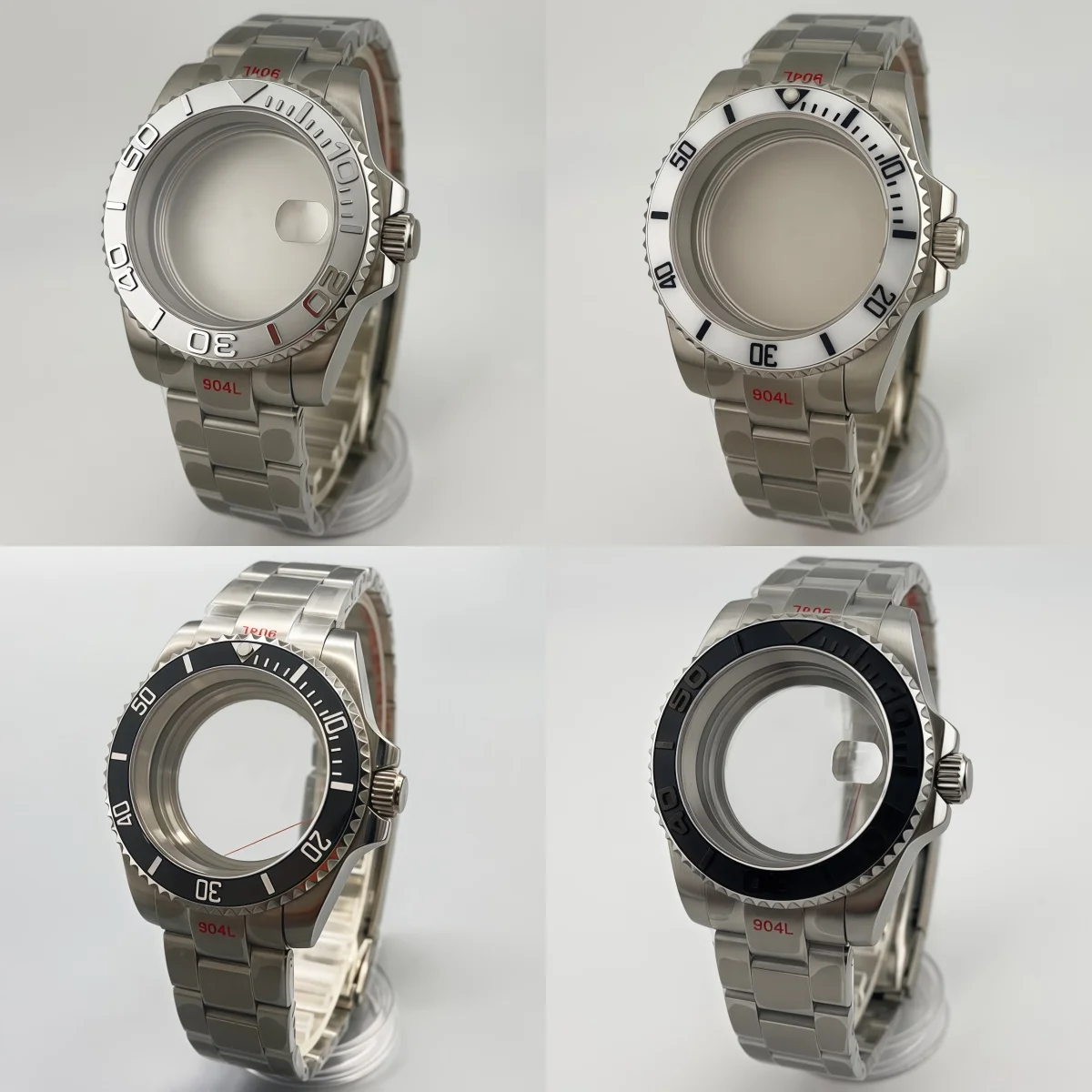 

40mm NH35 NH34 NH36 NH38 NH39 ETA2824 PT5000 Miyota movement diving case bracelet ceramic bezel sapphire crystal water-resistant
