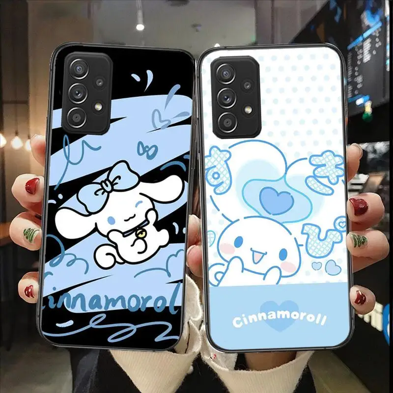 Sanrio Cinnamoroll TPU Phone Case For Samsung Galaxy A13 A52 A53 A73 A32 A51 A22 A12 A20e A50 A21 A72 A70 S 4G 5G Luxury Cover