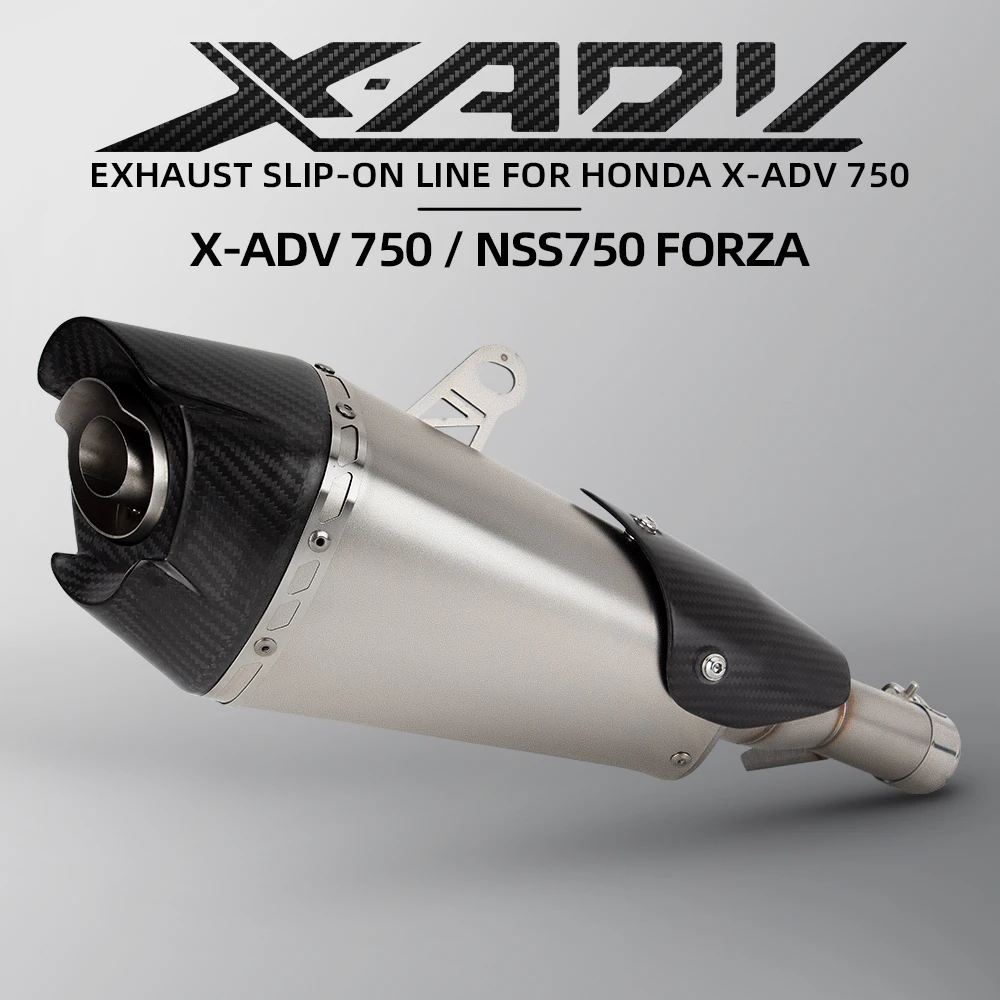 

Motorcycle Exhaust Connect Original Header Tube Middle Tail Link pipe Muffler For ADV 750 NSS750 XADV750