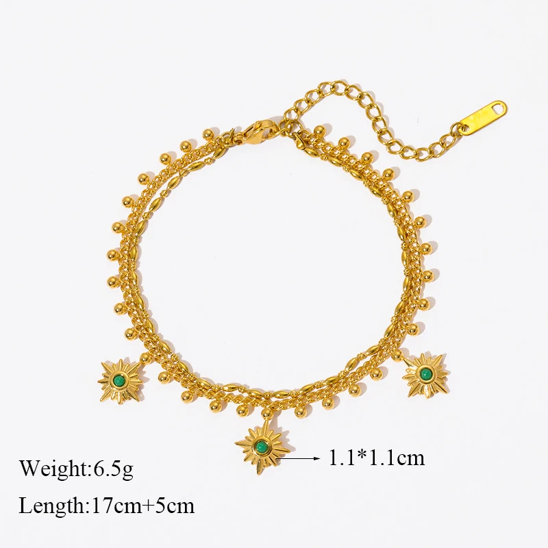 GANPUP 316L Edelstahl Zarte Perle Seestern Charms Armband Für Frauen 2025, Textur Wasserdicht Handgelenk Kette Schmuck Geschenk – Detail 11