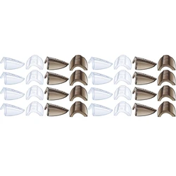 16 Pairs Safety Eye Glasses Side Slip Clear Flexible Slip On Shield Fits Small Medium Eyeglasses