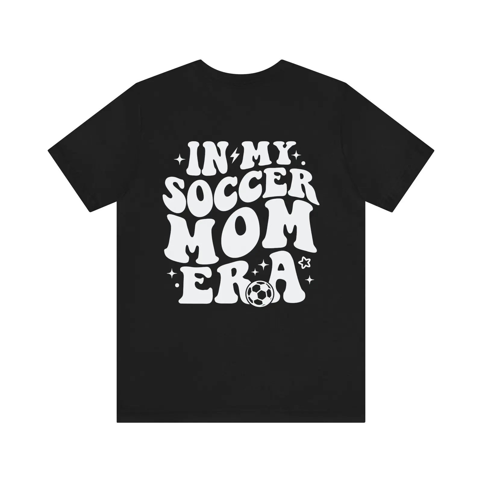 Bella Canvas 3001, Unisex, Black, Soccer Mom Era T-Shirt, Mom Shirt