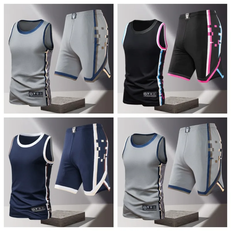 Men's Fashion Trend Sleeveless Vest Five Point Shorts 2-piece Set Summer Daily Outdoor Casual Trend Versatile Sportswear - Image 6