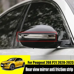 For Peugeot 208 GT P21 2023 2022 2021 2020 Rear view mirror anti friction strip Rear view mirror decorative bright strip