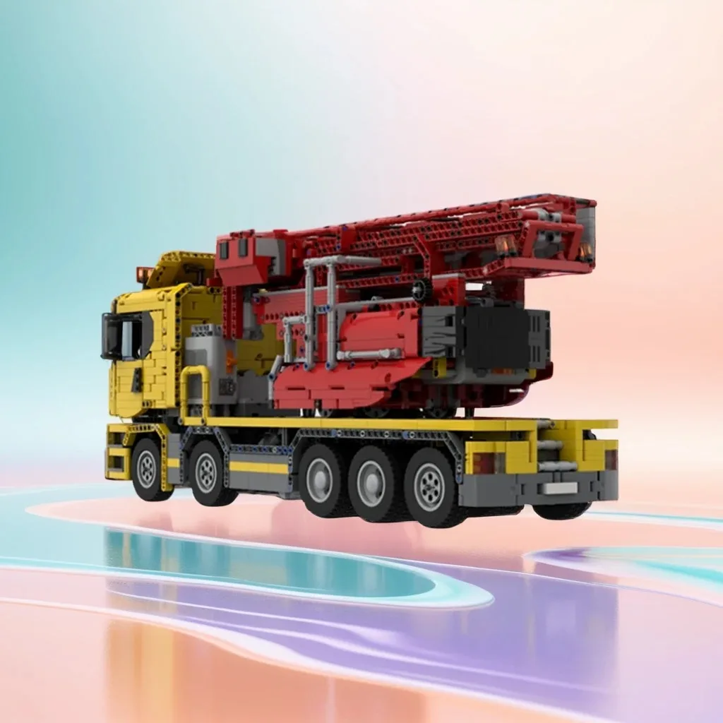 

4871 шт. MOC Scaniaes R 770 функция транспортного средства для осмотра моста, модель DIY, строительные блоки, игрушки на день рождения, подарок