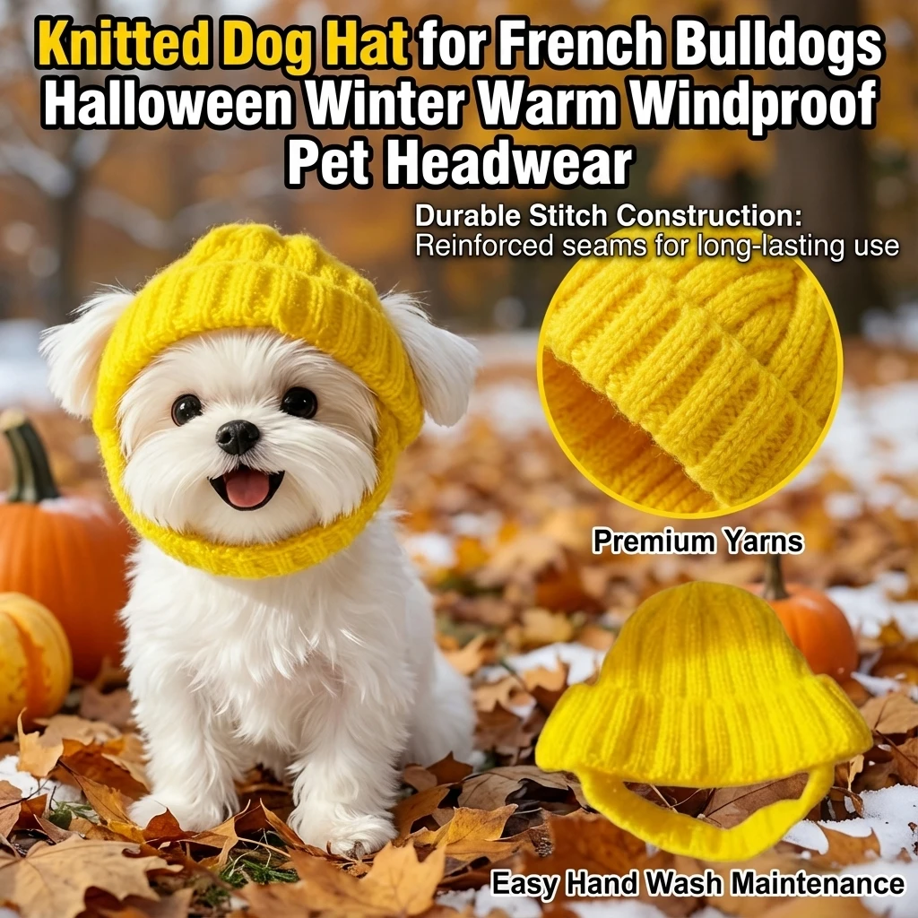 New Style Dog Beanie Hat Autumn And Winter Keep Warm Windpro