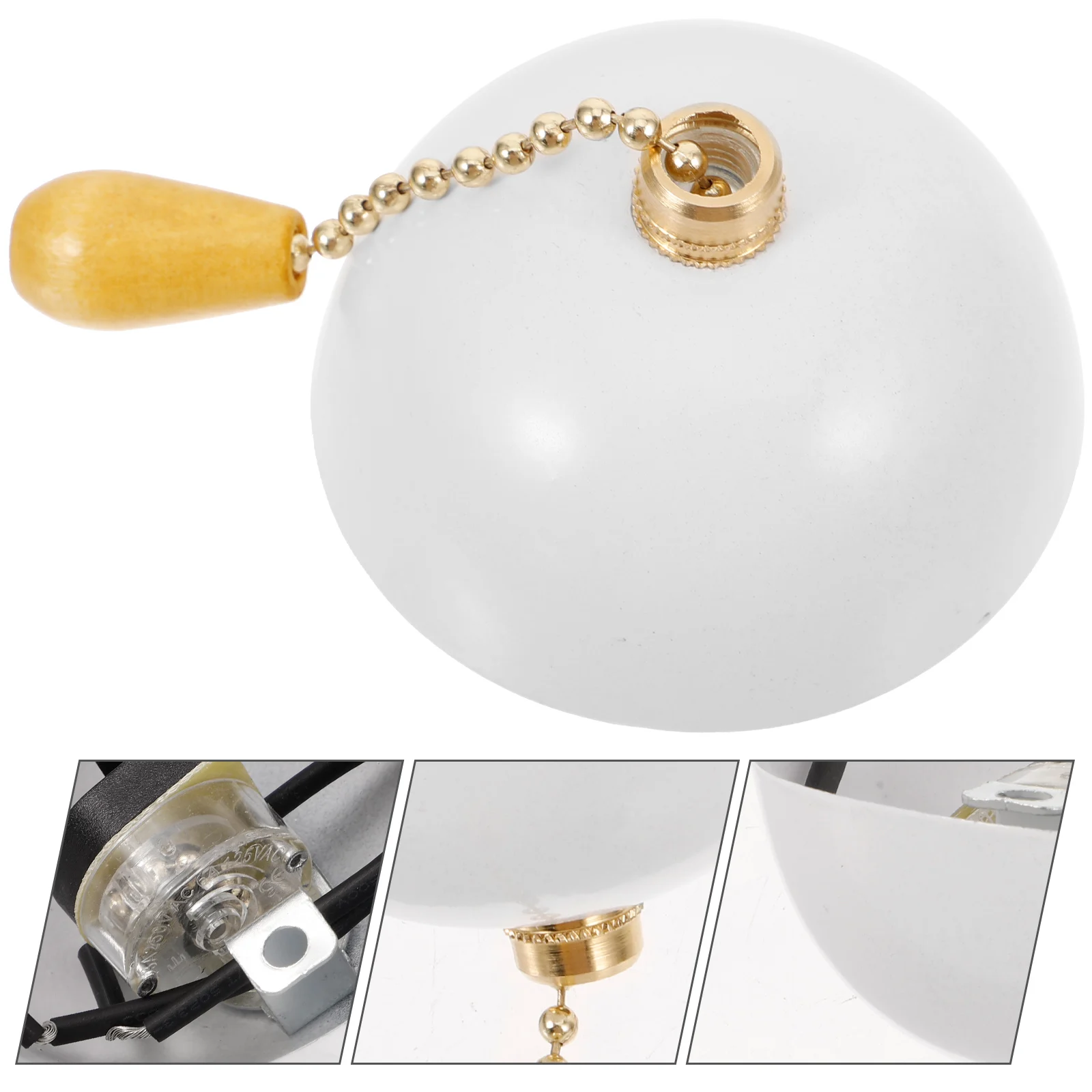 

Semicircle Light Extension Decorative Fan Pull Chain Extender Sturdy Durable For Ceiling Lamp Wall Light Balcony Corridor