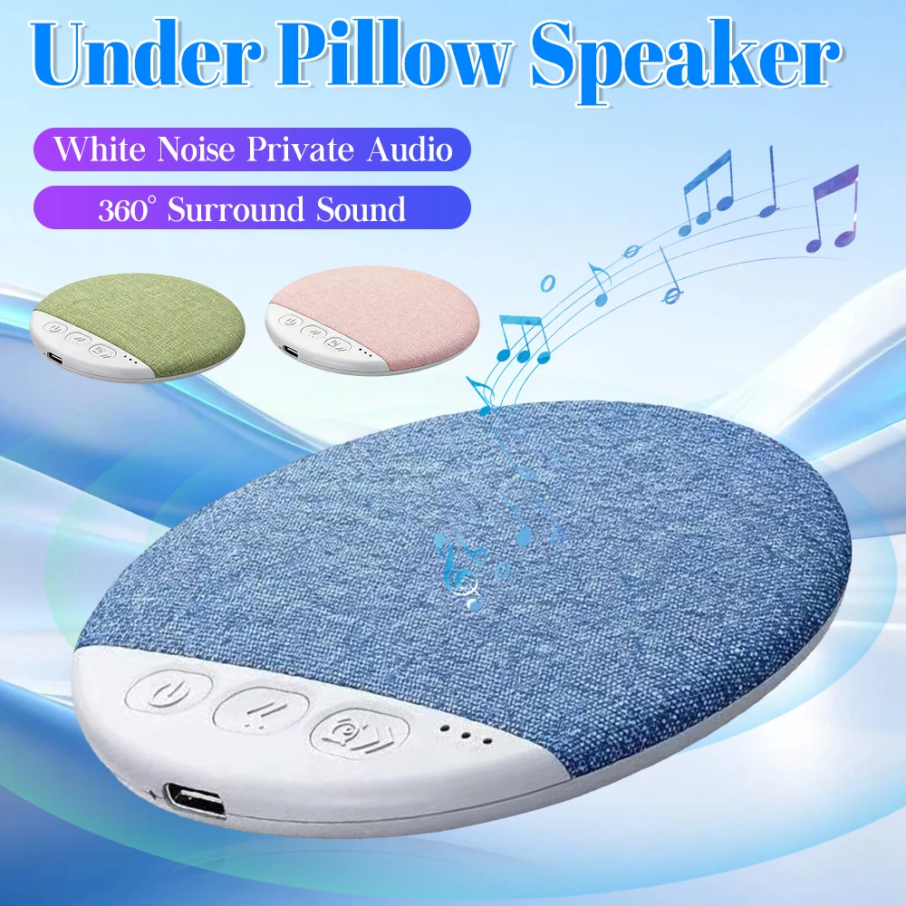 Wireless Pillow Speaker Sleep Aid 360° Surround Sound Bluetooth 5.4 HiFi Stereo Sound Private Audio No Disturb Partner 2026 New