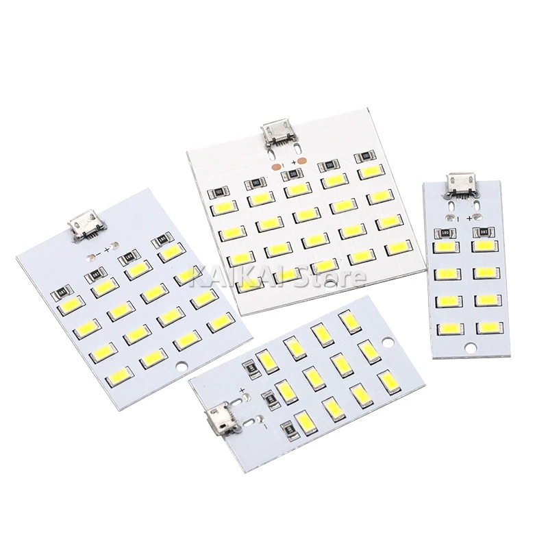 1PCS high quality 5730 smd 5V 430mA~470mA White Mirco Usb 5730 LED lighting panel USB mobile light Emergency light night light