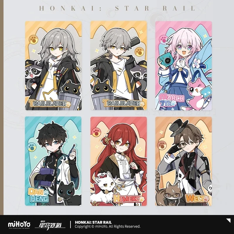 miHoYo Game Official Honkai Star Rail Trading Card Black Swan Sparkle Misha Acheron Kafka Card Anime Prop Cosplay Halloween Gift