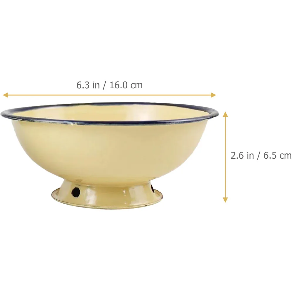 

2 шт., эмалированные миски в стиле ретро, винтажная миска для супа в китайском стиле для дома, ресторана, отеля, микроволновая печь, безопасная миска для сервировки еды, кухонные принадлежности