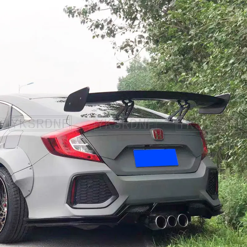 

Universal GT Style Rear Spoiler Wing Back Tail For Sedan Exterior Body Kit Decoration Carbon Fiber Racing Car Tuning Accessories