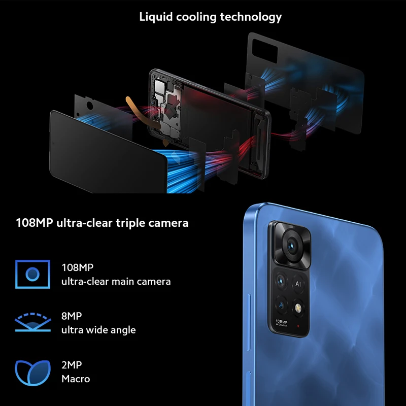 Toàn Cầu Rom Xiaomi Redmi Note 11 E Pro 5G Note 11E Pro Snapdragon 695 108MP Camera 67W sạc 120Hz Điện Thoại Di Động