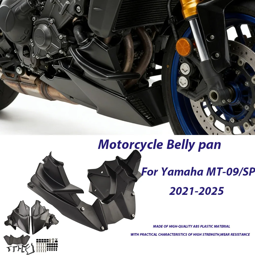 

Motorcycle Lower Fairing Cover Skid Plate Engine Chassis Protection Belly Pan Guard For Yamaha MT-09SP 2021-2025 Tracer 9GT MT09