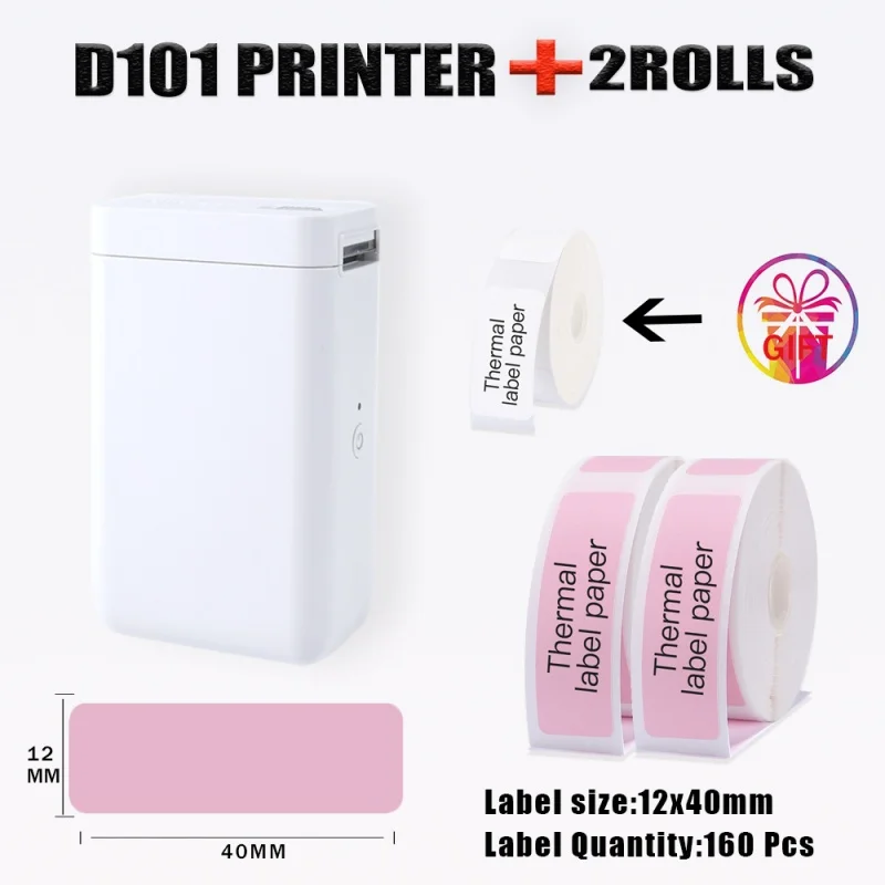 Lightweight & Portable Niimbot D101 Thermal Label Printer Convenient to Carry So You Can Print What You Want Anywhere at Anytime