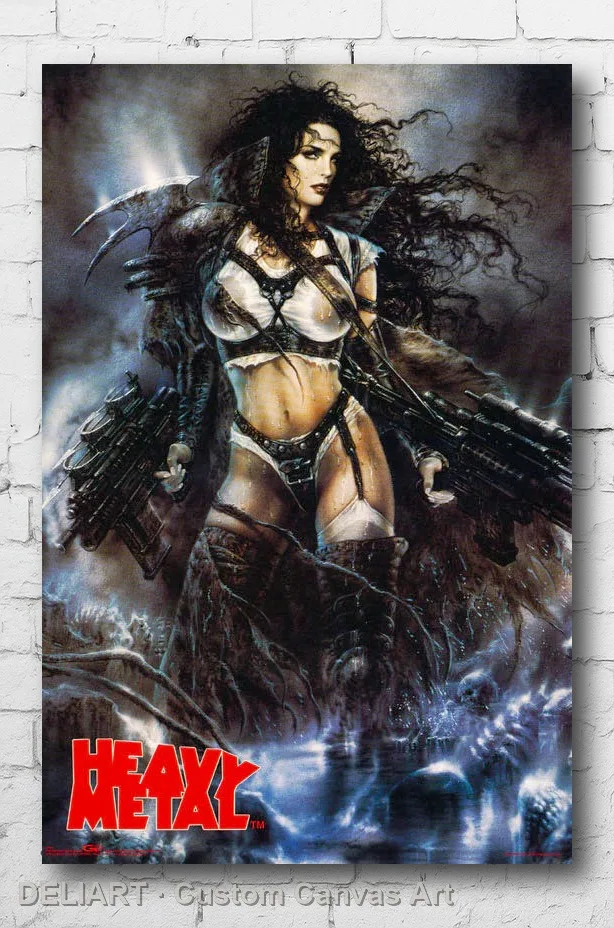 

HEAVY METAL - DARK SEXY Canvas Poster (2082) Custom Size Available Room Decoration Home Decor Wall Art