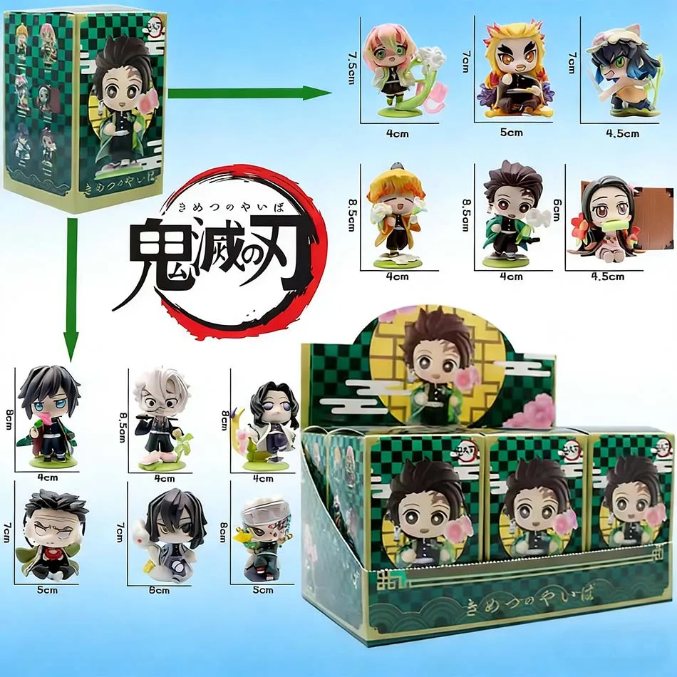 

Коллекционная фигурка из аниме «Истребитель демонов»: Танджиро Камадо и Нэзуко, случайный выбор, креативная персонализированная статуэтка, модель-украшение, сюрприз-подарок