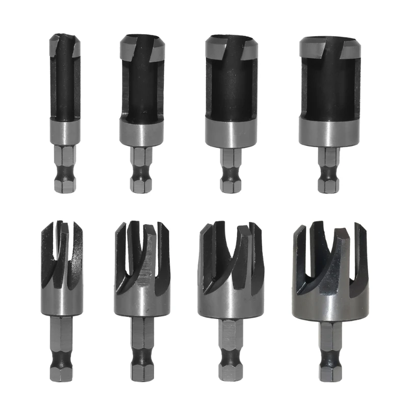 

28GF Plug Cutters for Wood Plug Cutter Set 6mm 10mm 13mm 16mm Straight Tapered Cutting Tool CorkKnife