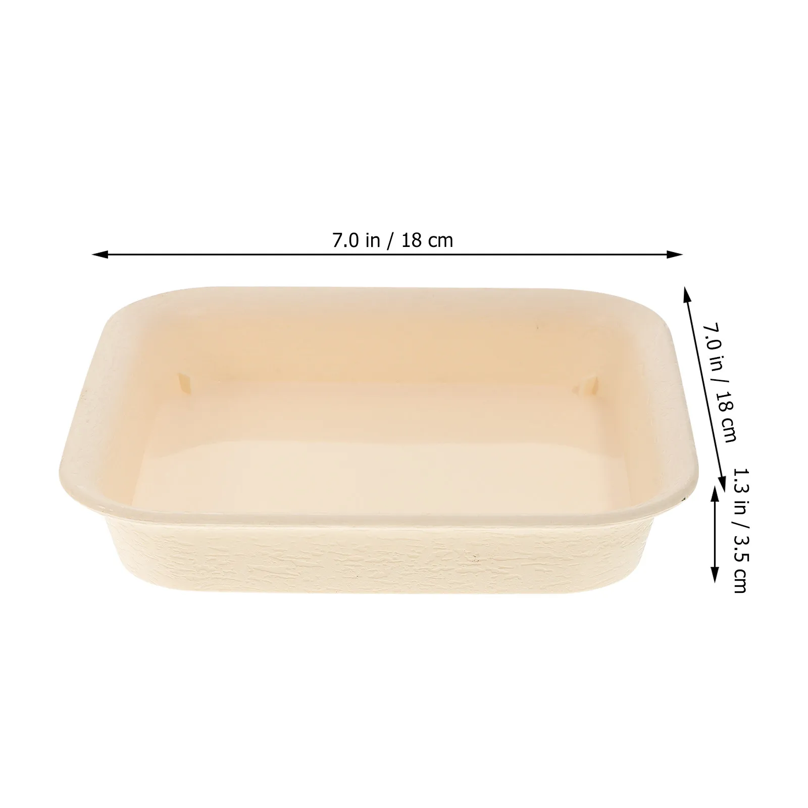 2pcs Thick Plastic Square Plant Pot Trays – Leakproof Drainage Saucers for Indoor Garden, Balcony & Home