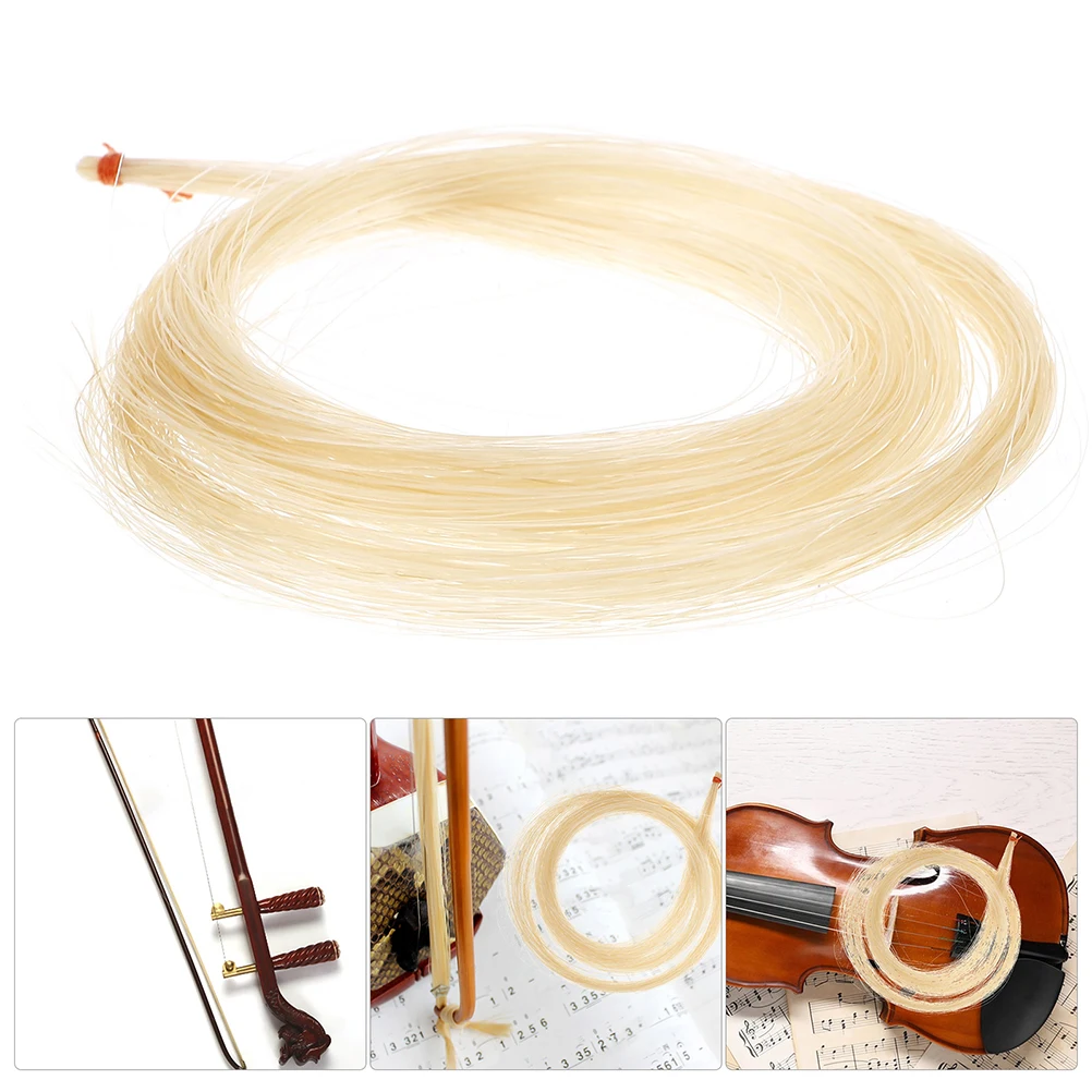 

2 Pcs Violin Bow Hair Creative Horse for Musical Instrument Horsehair Accessories