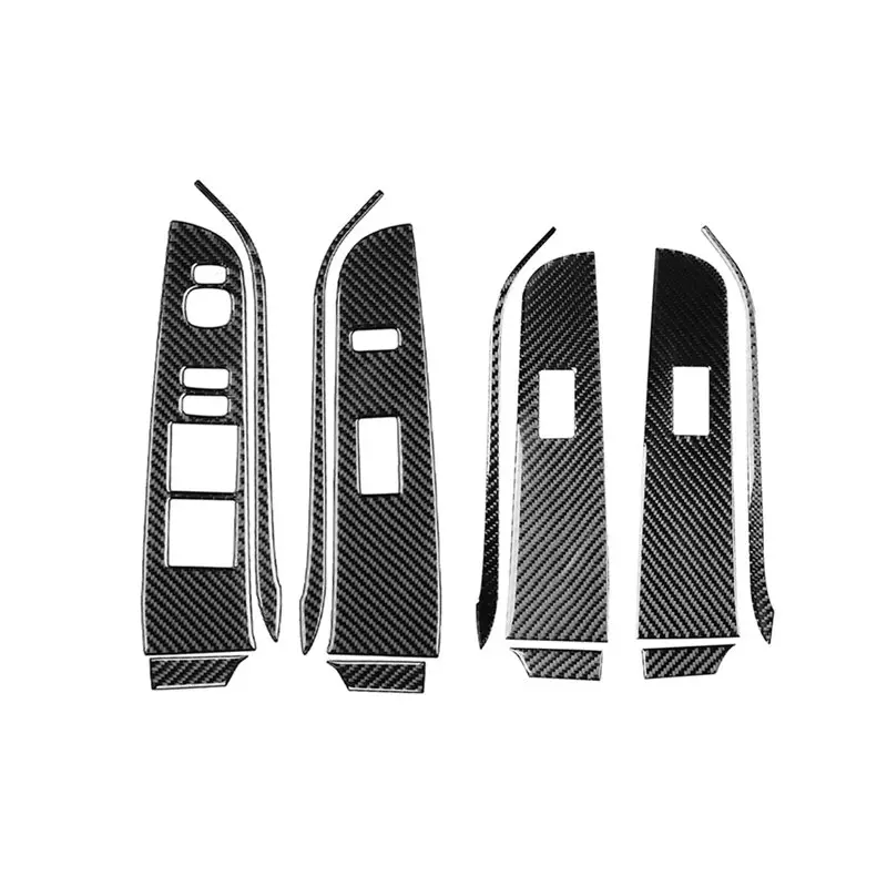 

Window Lift Switch Control Button Panel Cover Trim For Toyota Camry 2012-2014 Carbon Fiber