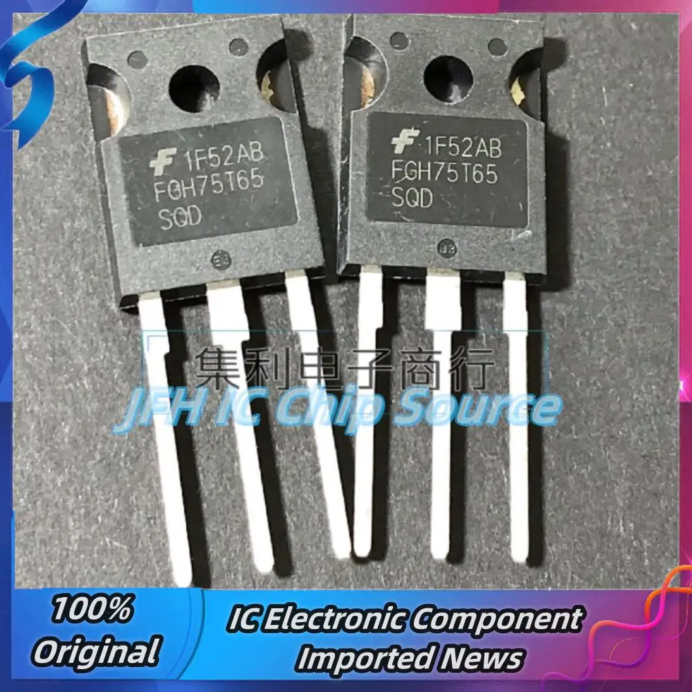 5PCS-10PCS FGH75T65SQD  IGBT TO-247 650V 75A  Best Quality Stock