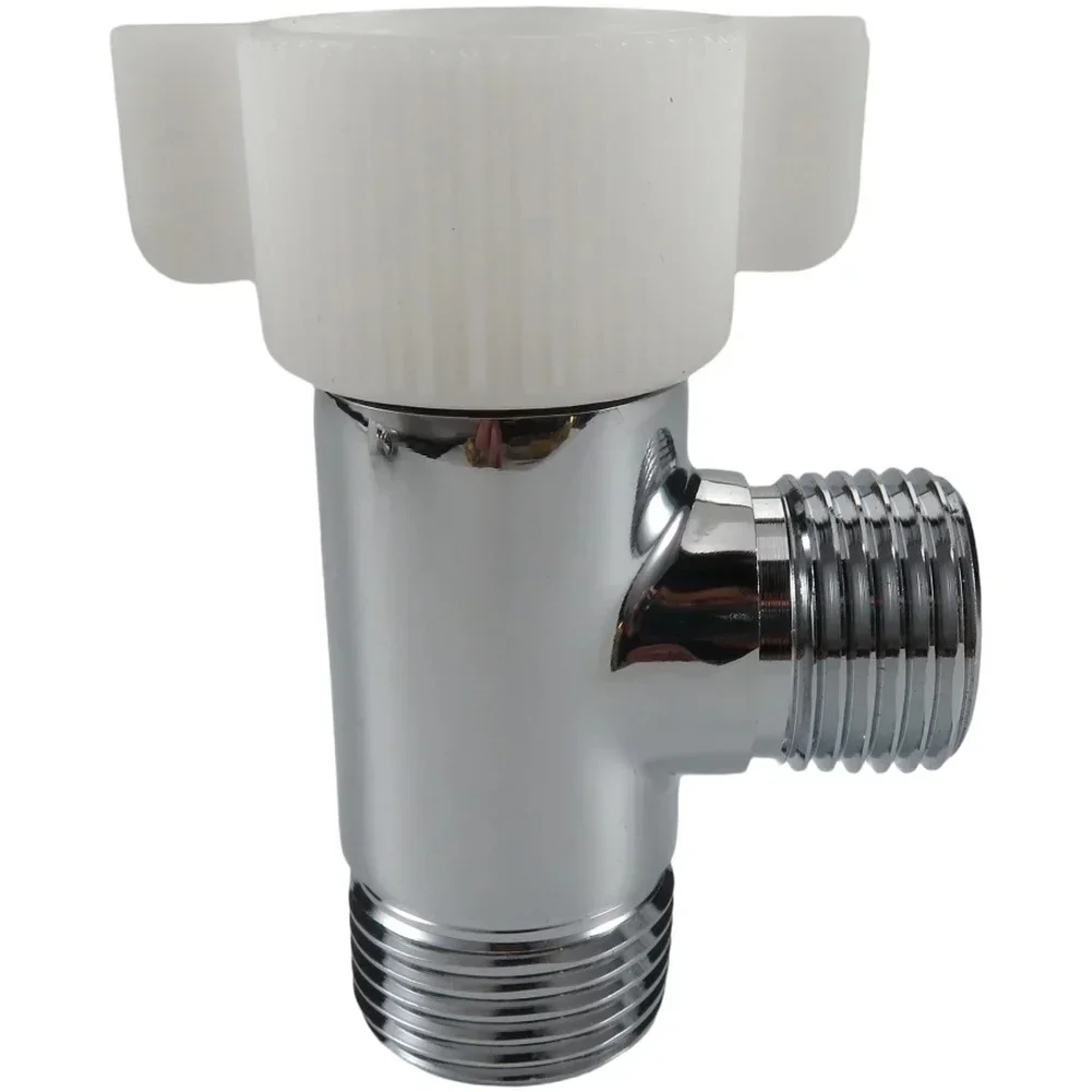 

Toilet Tee Connector Bidet T Adapter Solid Brass Construction Chrome Plated Finish Single Lever Control 90 Degree Rotation