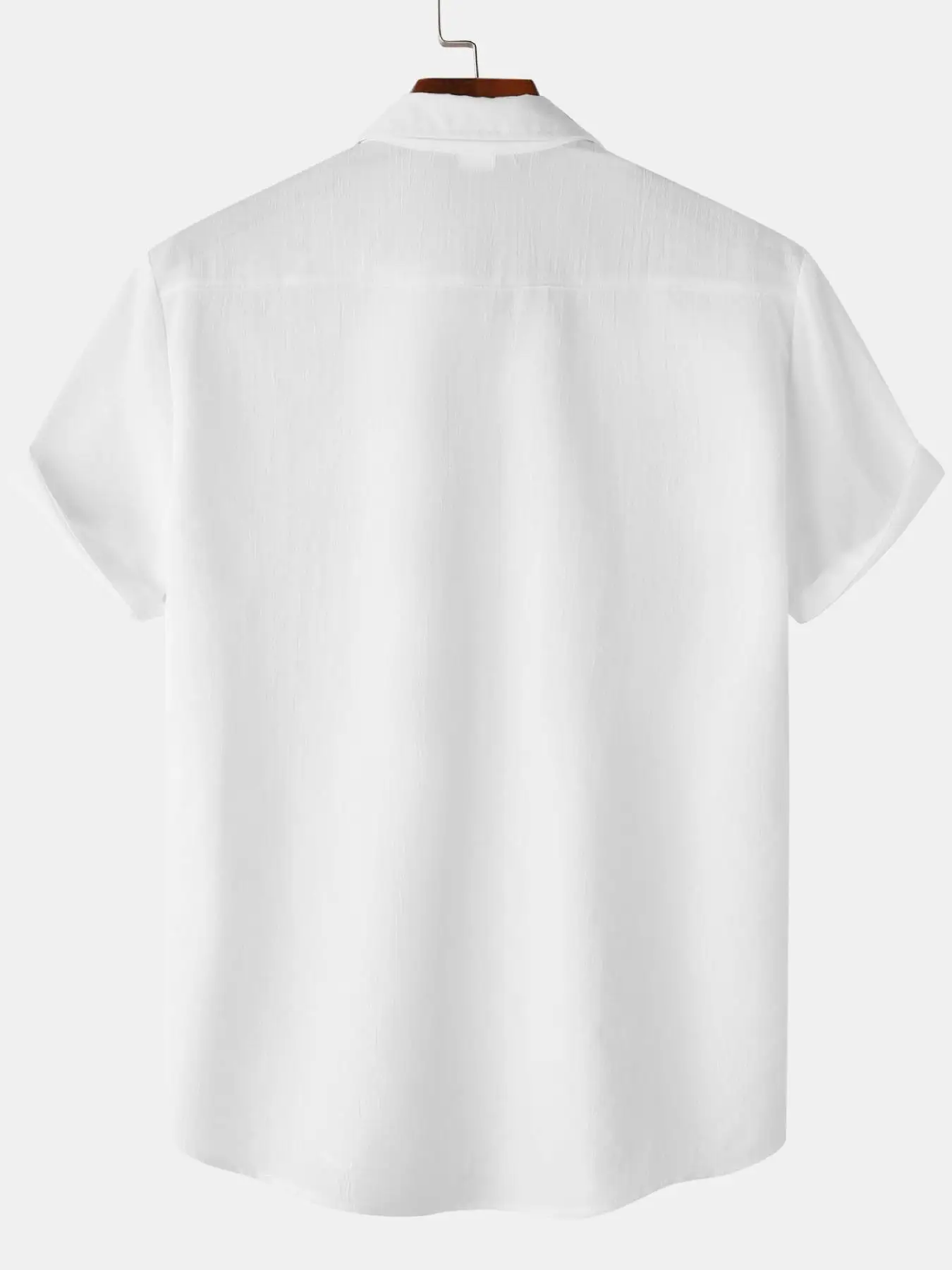 Men's Solid Color Short Sleeve shirt Linen Shirt Summer Casual Comfortable Top Daily Wear for Men