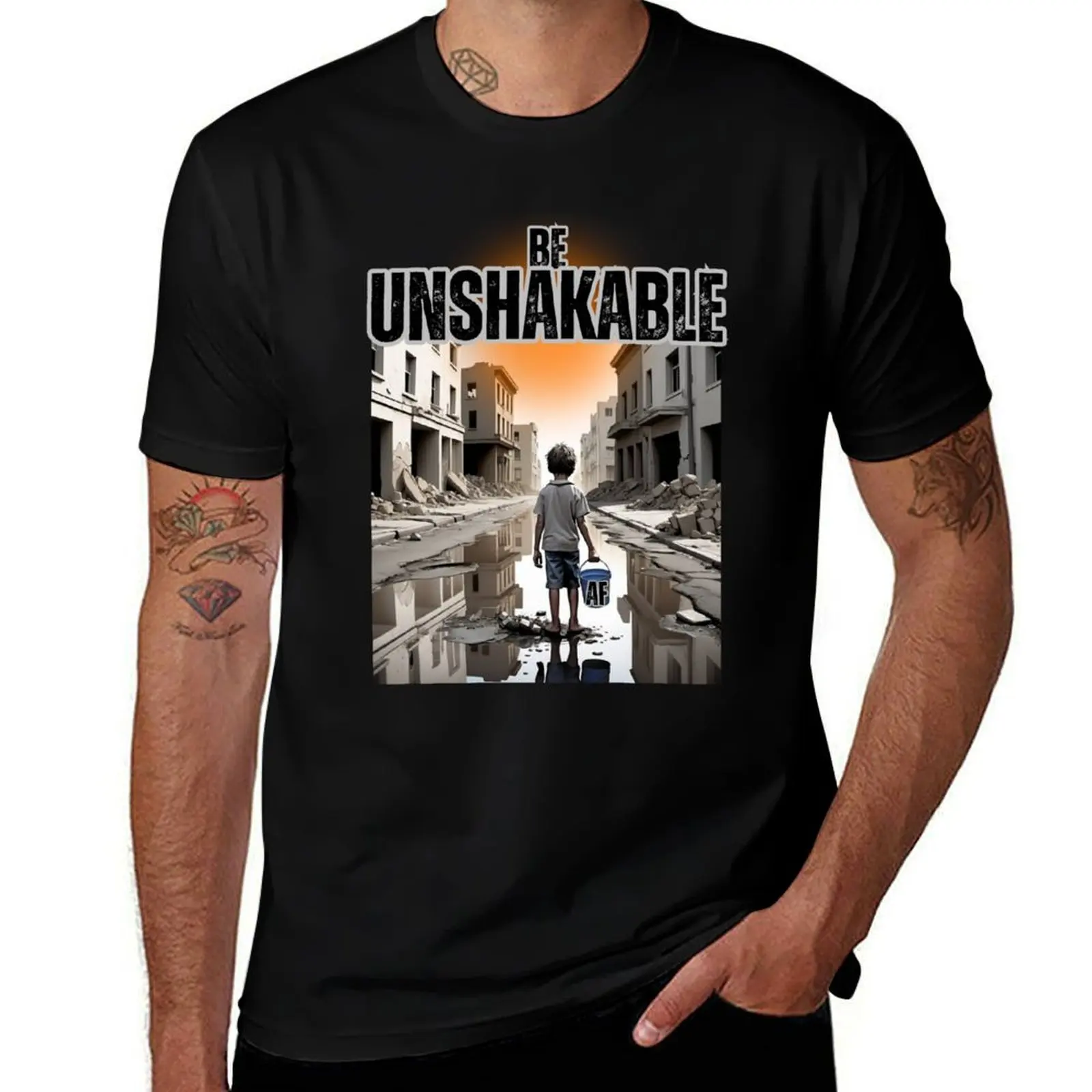 

BeUnshakableAF T-Shirt cute clothes blue lock croswit shirt man Men's t-shirts