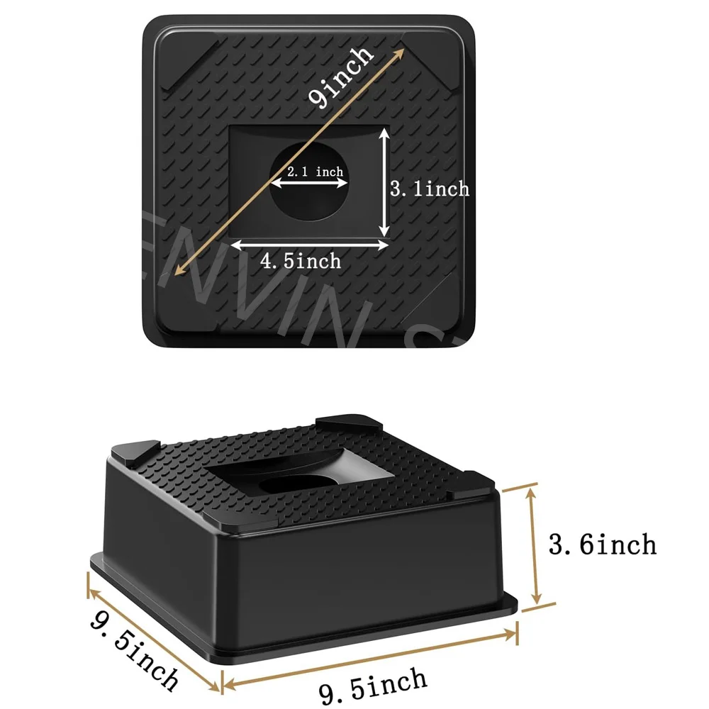 Trailer Jack Block - RV Leveling Blocks for Travel Trailers Wheels and Any Jack Travel Trailer Accessories Tongue Jack Stand