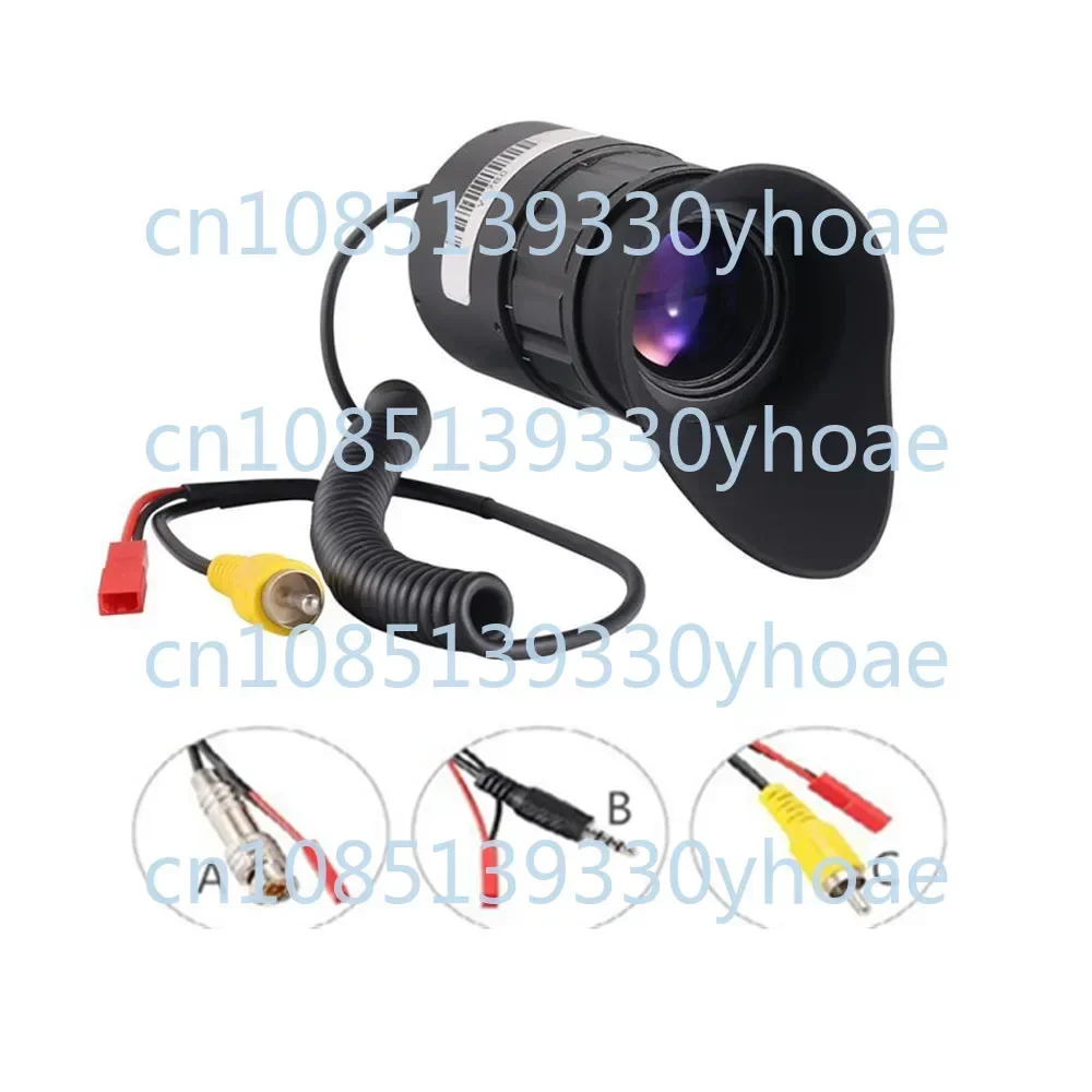 Portable Head-Mounted Large Screen HD Miniature Display CVBs Input External Power Supply