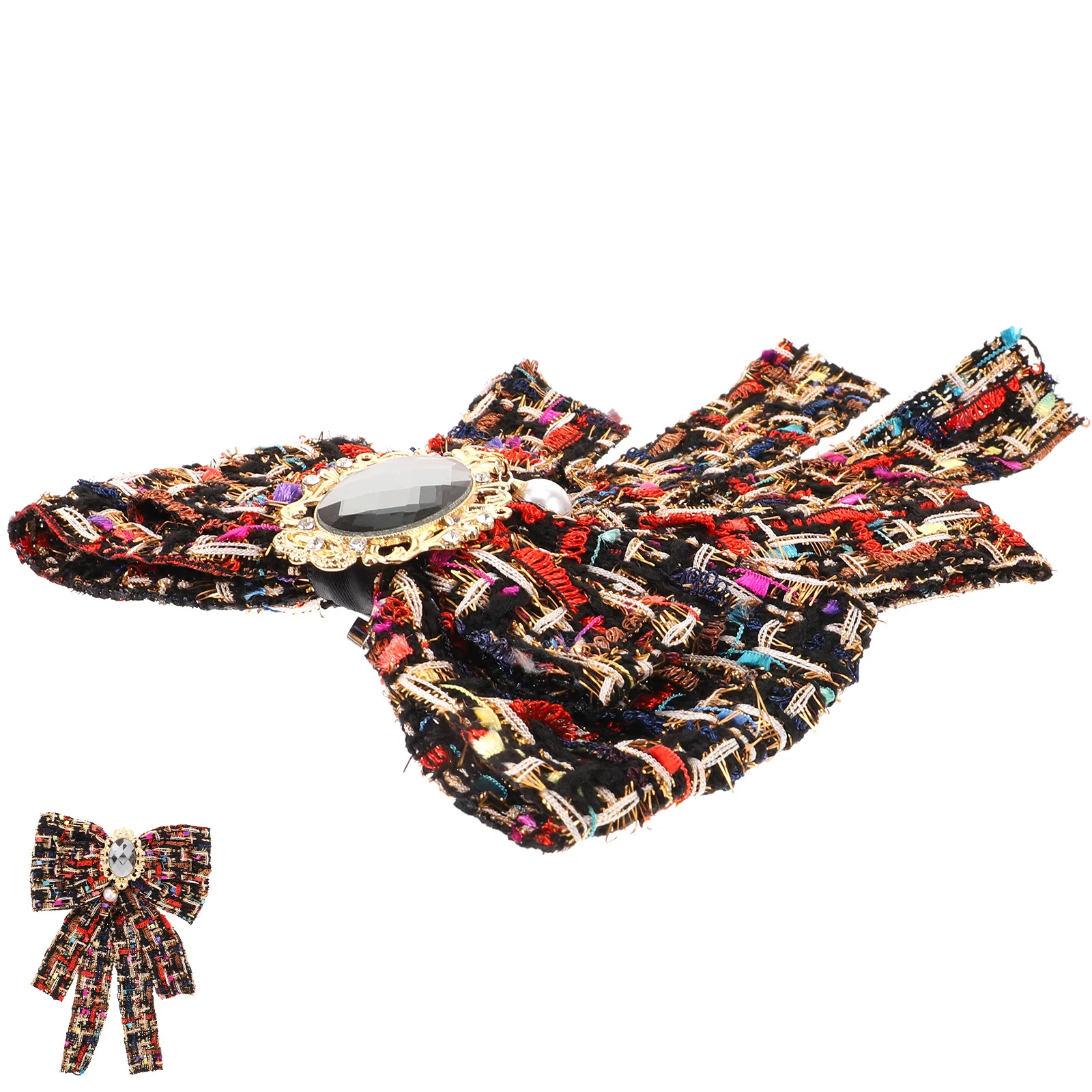 رائعة Bowknot طوق التعادل النساء الملابس بروش دبوس الجمالية الأنيقة الكلاسيكية الزي التبعي طوق التعادل للنساء #3