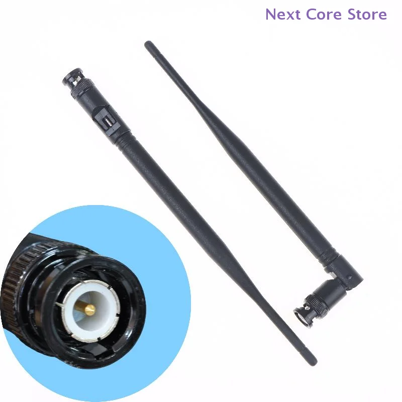 2 Stück 210 mm UHF-Antenne mit BNC-Anschluss, 5 dBi Verstärkung, UHF 500 MHz-900 MHz Antenne für kabelloses Mikrofon-Empfängerzubehör