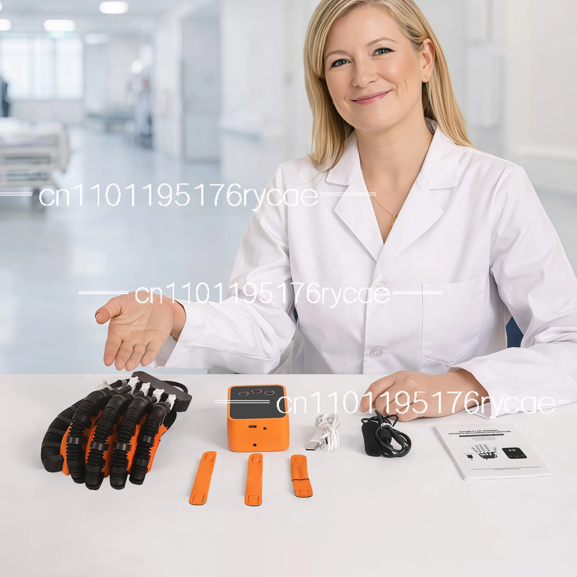 Factory direct sales for plug-in style rehabilitation training stroke hemiplegia hand massage robot gloves