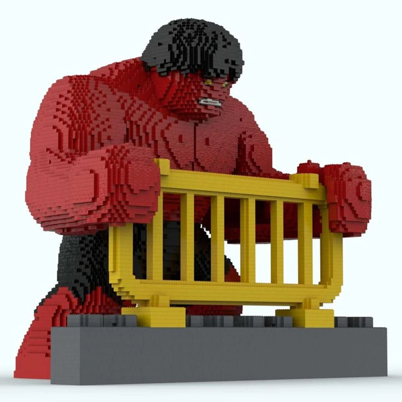 New 33923Pcs Hot Famous Hero Movie Moc Red Monster Model Building Blocks Diy Creative Ideas Bricks Toys Birthday Christmas Gift