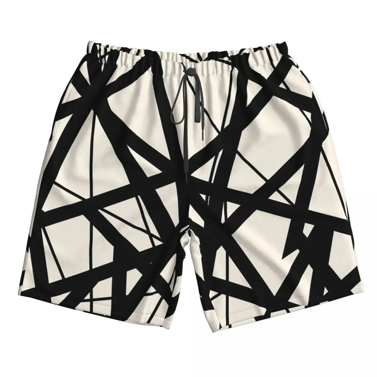 EVH Authentic Stripes Van Halen (eggshell) Trunks Beach Board Shorts Casual Quick Dry Swim Summer Men Pants