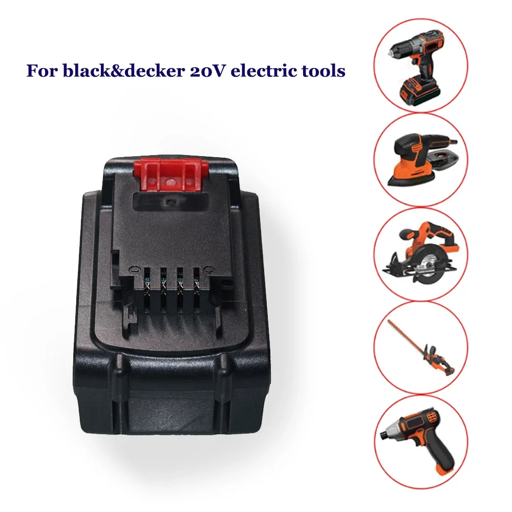 

20V 8000mAh 100% rechargeable lithium-ion battery , used for replacing power tools Black&Decker LB20 LBX20 LBXR20