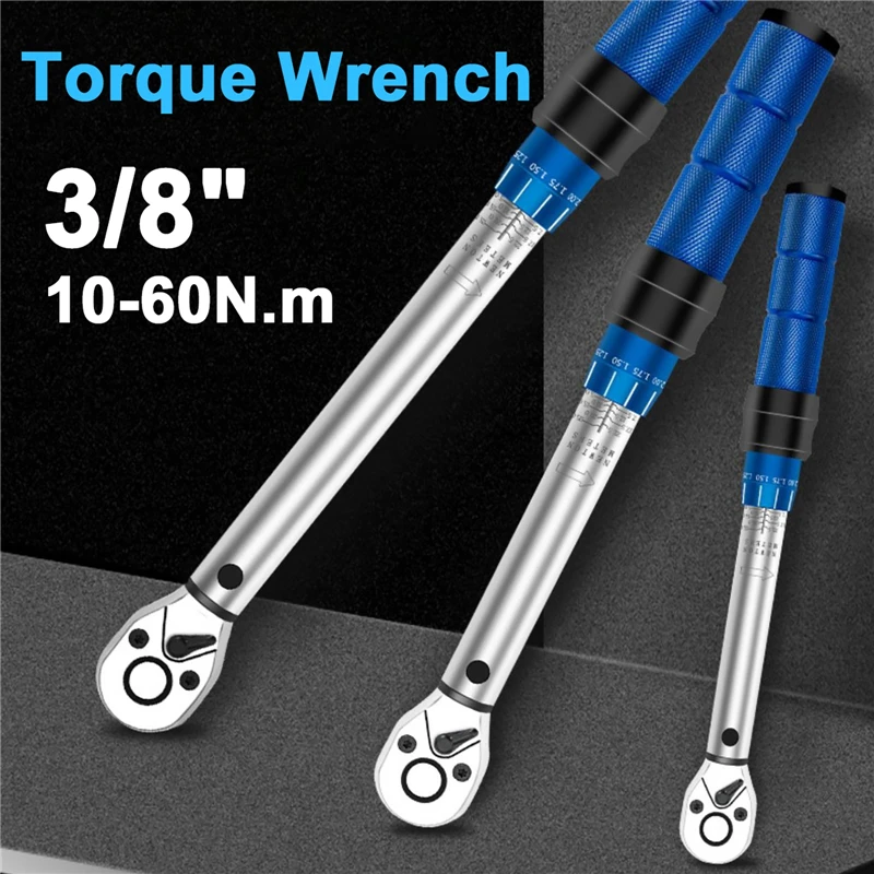 

3/8" 10-60N. m Torque Wrench Car Spark Plug Special Removal Tool 8PCS High-Precision Adjustable Torque Wrench Kit for Repair