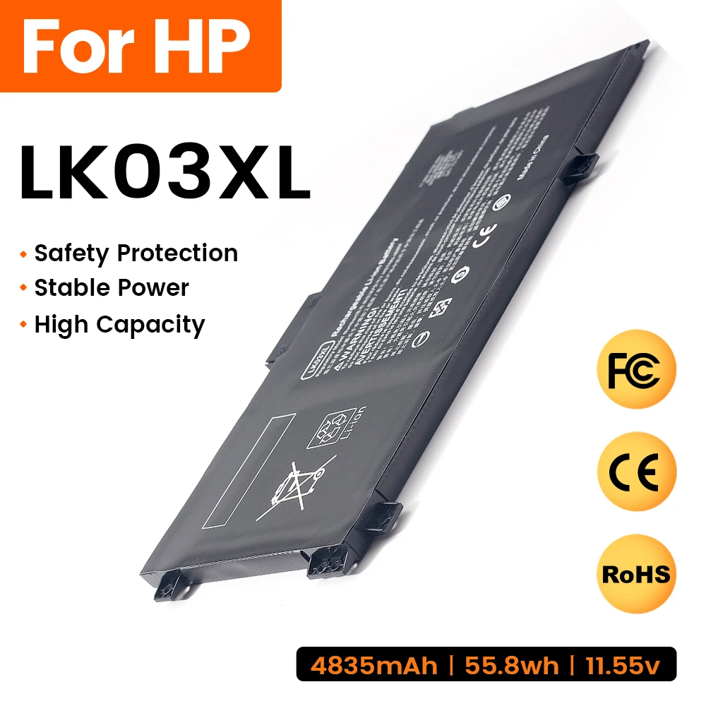 

LK03XL Battery For HP Envy X360 15-bp003tx 15-bq001na 15-cn0001tx 15m-cp0012dx 15-cr0035nr TPN-W127 W129 W132 W128